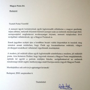 Megújuló, modern Posta a cél Megújuló, modern Posta a cél