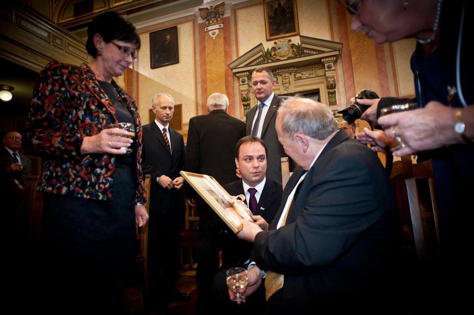 A hetvenéves Ringelhann György köszöntése