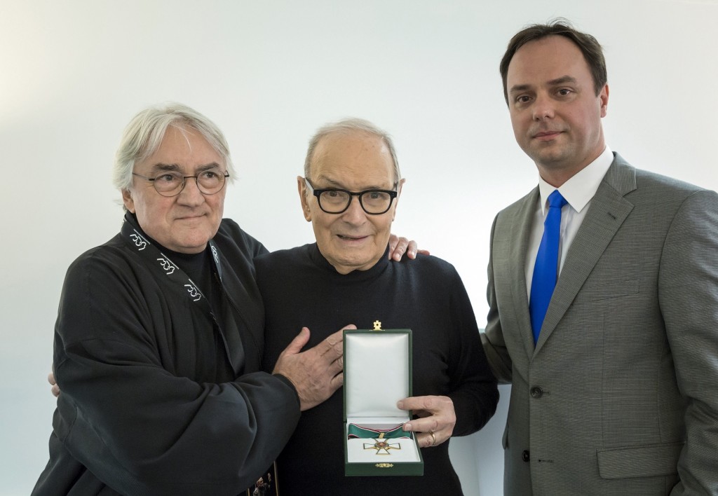 Ennio Morricone awarded Middle Cross of the Hungarian Order of Merit