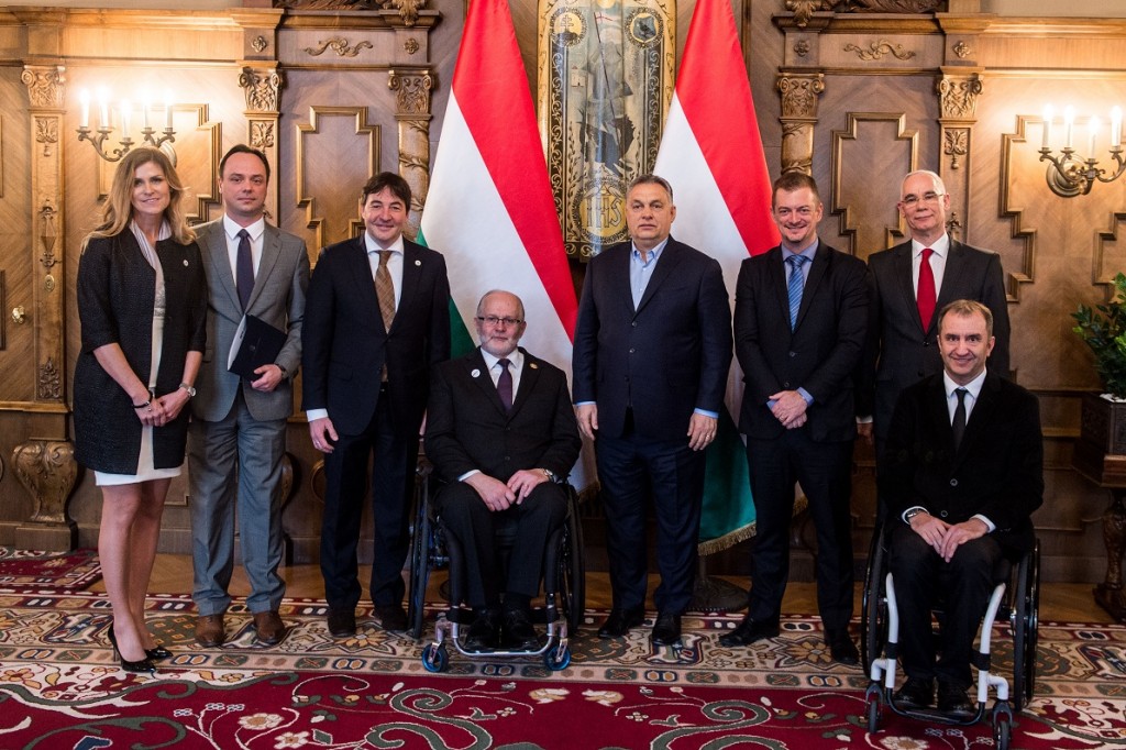 A nemzetközi paralimpiai bizottság vezetőit fogadta Orbán Viktor