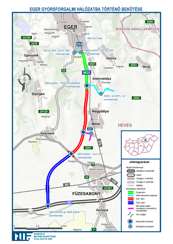 Jól halad az M25-ös összekötő út építése