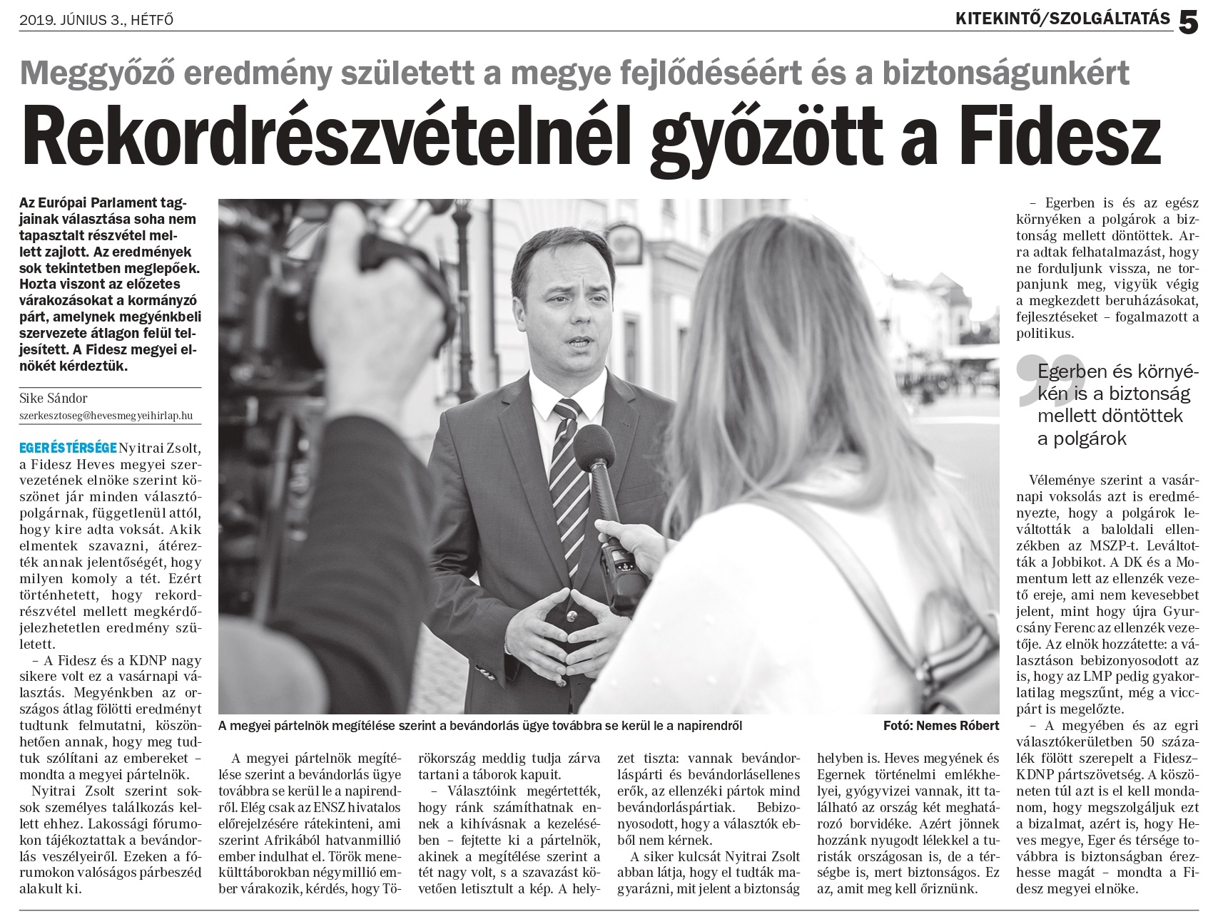 Rekordrészvételnél győzött a Fidesz
